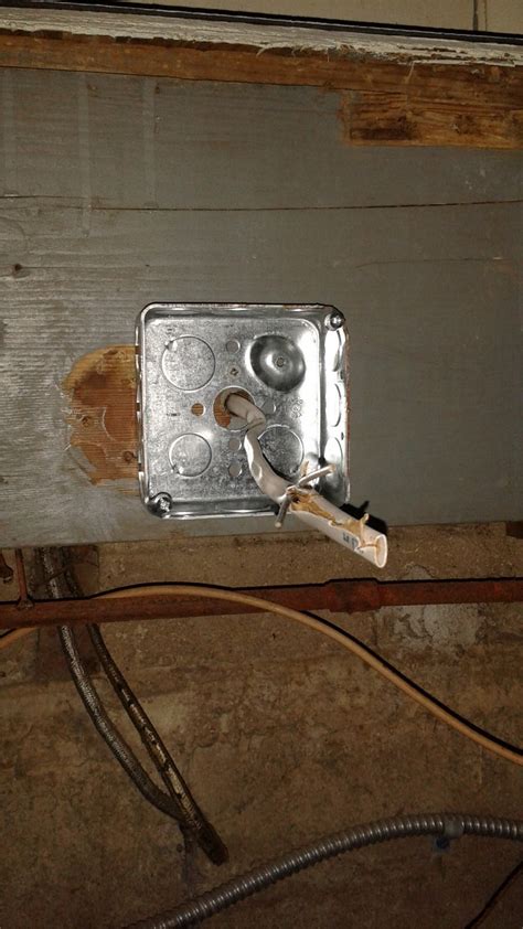 exposed metal junction boxes for unfinished walls|nm box for basement conduit.